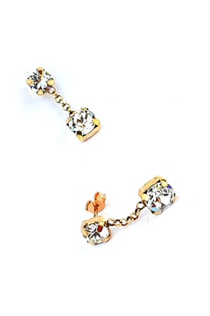 Swarovski Taşlı 925 ayar Gümüş Trend Küpe