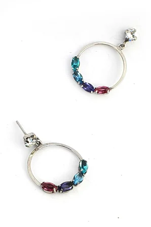 Swarovski Taşlı 925ayar Gümüş Küpe