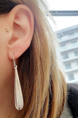 925ayar Gümüş Tasarım Sallantılı Küpe 