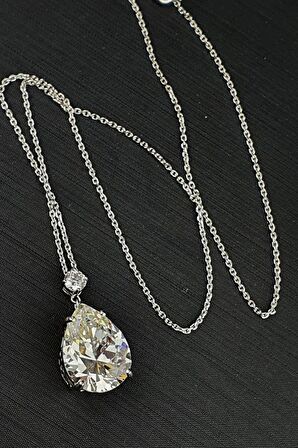 Sky Diamond 925 ayar gümüş Damla kolye