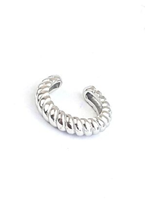 925ayar Gümüş Sıkıştırmalı Kıkırdak Earcuff Küpe