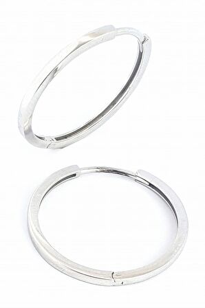 925 ayar Gümüş  Trend Halka Küpe