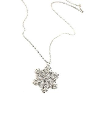 Pırlanta Parlaklığında Zirkon Taşlı tanesi figürlü 925 ayar gümüş Trend Kolye 