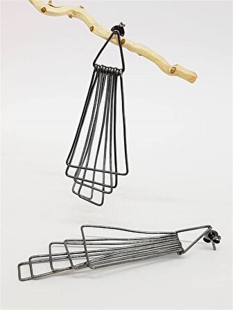 el işçiliğinde italyan tasarımı geometrik gümüş küpe