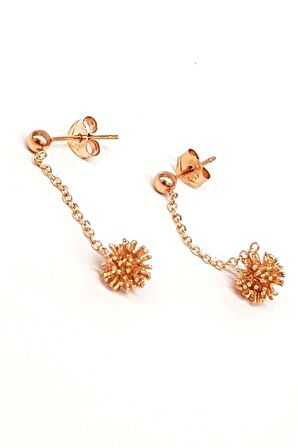 Gümüş Trend Kirpi Model Küpe