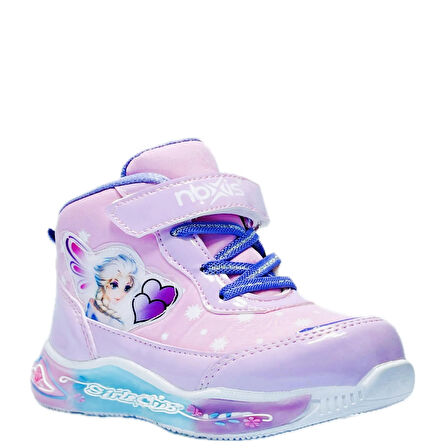 Kidx Snowgirl Işıklı Taban Kız Çocuk Spor Bot Pembe