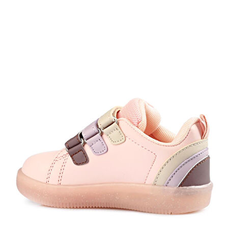 Vicco Sun Sneaker Pudra Pembe Kız Çocuk Işıklı Günlük Spor Ayakkabı