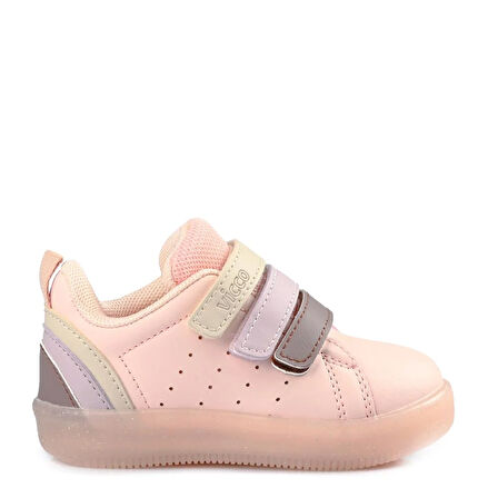 Vicco Sun Sneaker Pudra Pembe Kız Çocuk Işıklı Günlük Spor Ayakkabı