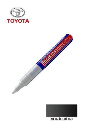 Oto Tam Örtücü Rötüş Kalemleri Toyota 1G3 Metalik Gri Çizik Giderici Oto R.Kalemi