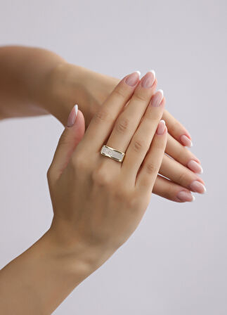 Nar-in Altın Mücevherat Tasarım Altın Yüzük 043