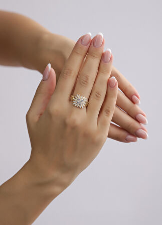 Nar-in Altın Mücevherat Tasarım Altın Yüzük 046