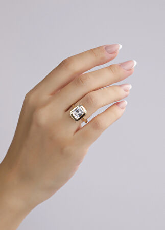 Nar-in Altın Mücevherat Baget Altın Yüzük 083