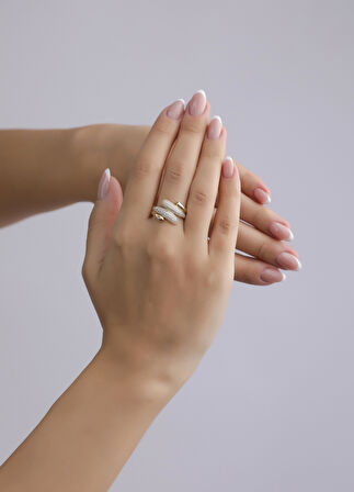 Nar-in Altın Mücevherat Tasarım Altın Yüzük 032