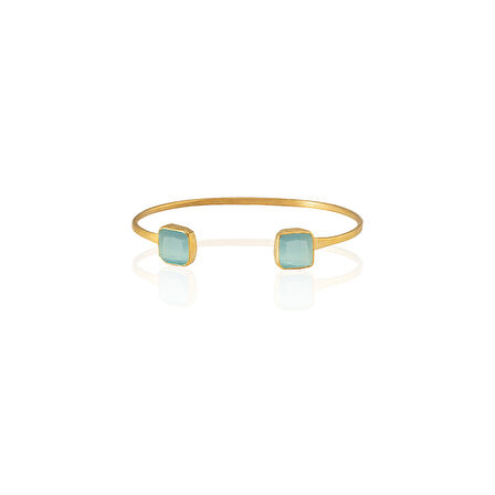 Kadir Jewellery 22 Ayar Altın Kaplama El İşçiliği Zirkon Taşlı Kadın Charm Bileklik