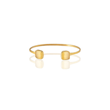 Kadir Jewellery 22 Ayar Altın Kaplama El İşçiliği Zirkon Taşlı Kadın Charm Bileklik