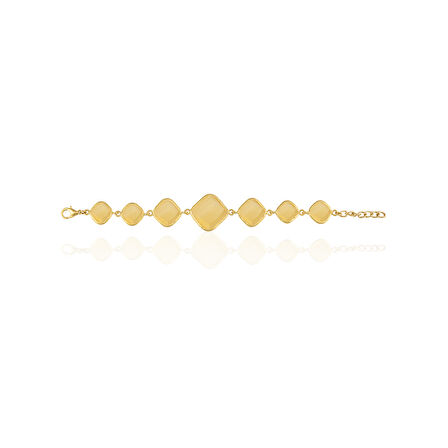 Kadir Jewellery 22 Ayar Altın Kaplama Zirkon Taşlı Ayarlanabilir Zincir Bileklik