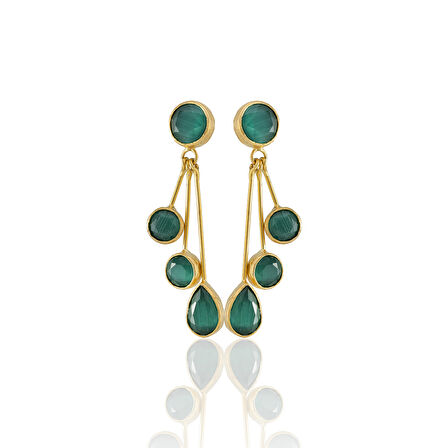 Kadir Jewellery22 Ayar Altın Kaplama Vintage Küpe -El İşçiliği Ve Hipoalerjenik Küpe