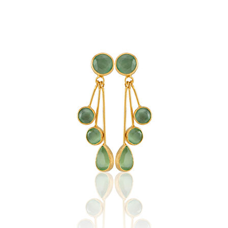 Kadir Jewellery22 Ayar Altın Kaplama Vintage Küpe -El İşçiliği Ve Hipoalerjenik Küpe