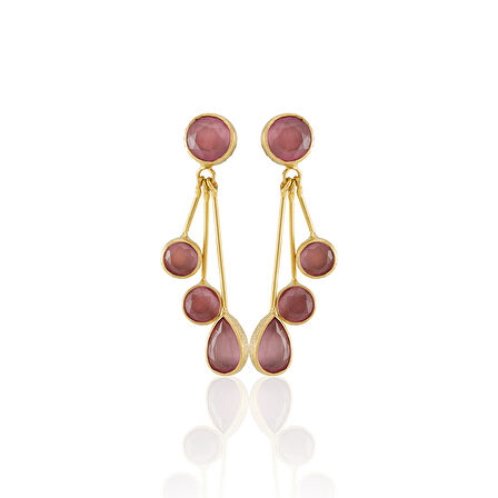 Kadir Jewellery22 Ayar Altın Kaplama Vintage Küpe -El İşçiliği Ve Hipoalerjenik Küpe
