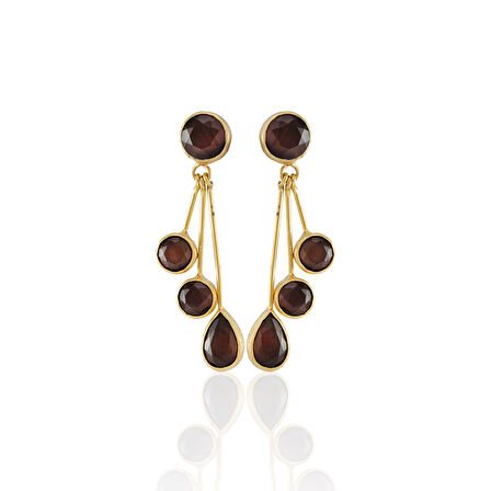 Kadir Jewellery22 Ayar Altın Kaplama Vintage Küpe -El İşçiliği Ve Hipoalerjenik Küpe