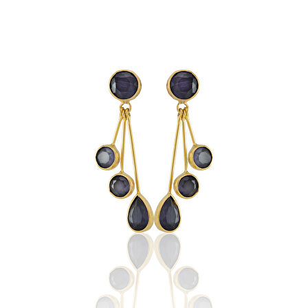 Kadir Jewellery22 Ayar Altın Kaplama Vintage Küpe -El İşçiliği Ve Hipoalerjenik Küpe