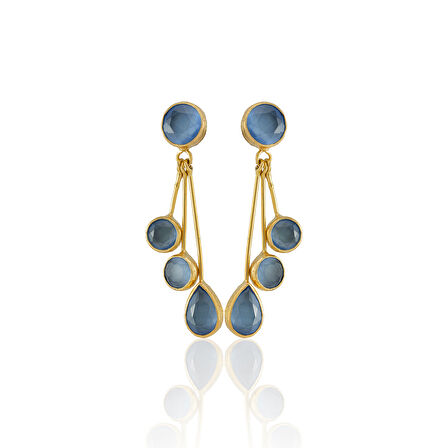 Kadir Jewellery22 Ayar Altın Kaplama Vintage Küpe -El İşçiliği Ve Hipoalerjenik Küpe