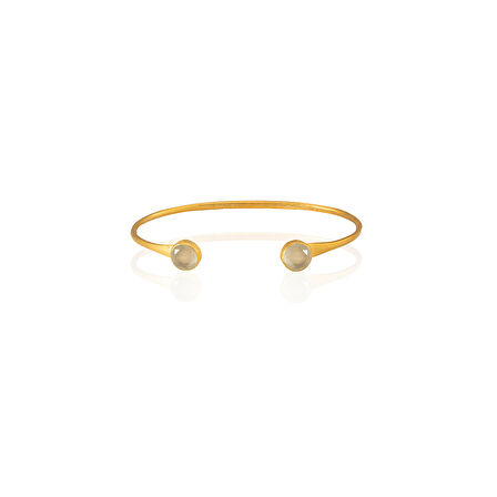 Kadir Jewellery 22 Ayar Altın Kaplama El İşçiliği Zirkon Taşlı Kadın Charm Bileklik