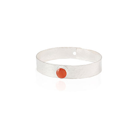 Kadir Jewellery 925 Ayar Gümüş Kaplama El İşçiliği Zirkon Taşlı Kadın Kelepçe Bilezik