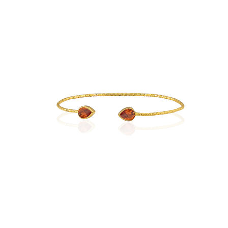 Kadir Jewellery 22 Ayar Altın Kaplama El İşçiliği Zirkon Taşlı Kadın Charm Bileklik