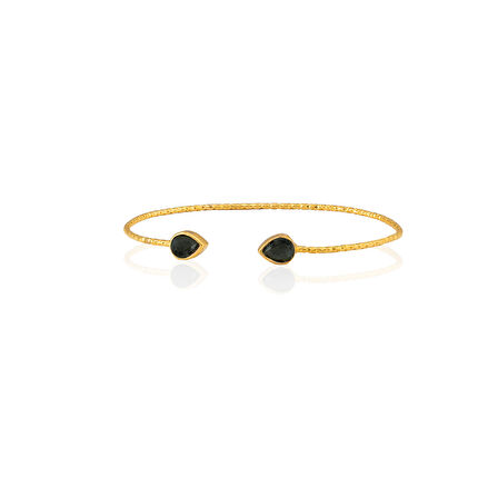 Kadir Jewellery 22 Ayar Altın Kaplama El İşçiliği Zirkon Taşlı Kadın Charm Bileklik