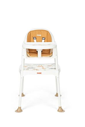 Kanz Yummy 3 in 1 Çalışma Masalı Mama Sandalyesi Beyaz