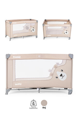 Kanz Teddy Oyun Parkı ve Park Yatak Bej 60 x 120