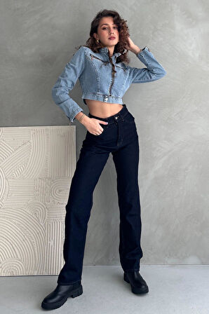 Normal Bel Boru Paça Straight Jean - 6172