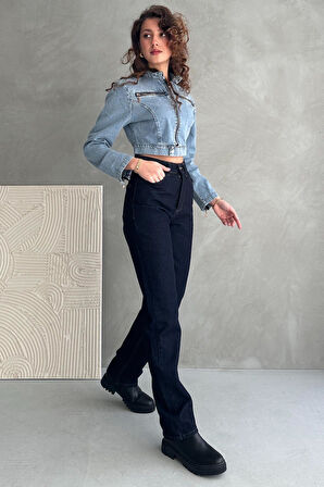Normal Bel Boru Paça Straight Jean - 6172