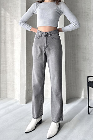 Yüksek Bel Straight Jean - 4751