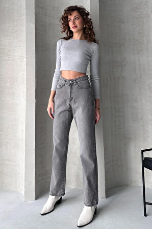 Yüksek Bel Straight Jean - 4751