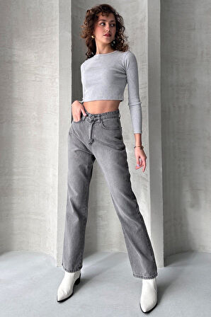 Yüksek Bel Straight Jean - 4751
