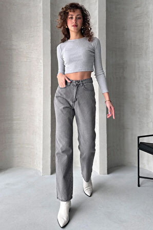 Yüksek Bel Straight Jean - 4751