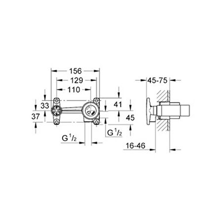 Grohe Ankastre İç Gövde - 33769000