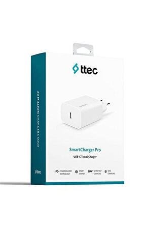 Smartcharger Pd 30w Usb-c Seyahat Hızlı Şarj Aleti Beyaz