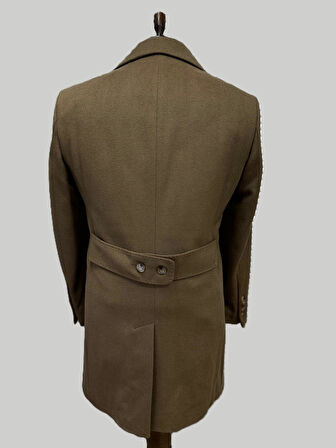 Hermose Camel Kruvaze Erkek Kaban