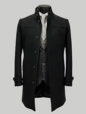 Hermose Siyah Hakim Yaka Erkek Kaban