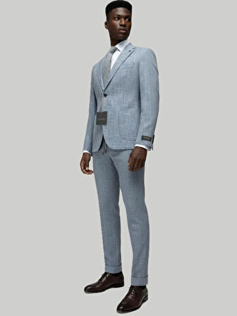 Hermose Açık Mavi Modern Fit Jogger Takım Elbise