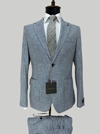 Hermose Açık Mavi Modern Fit Jogger Takım Elbise