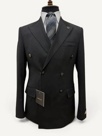 Signature | Onyx Siyah Kruvaze Takım Elbise