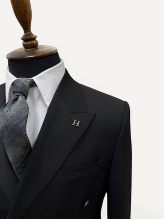 Signature | Onyx Siyah Kruvaze Takım Elbise