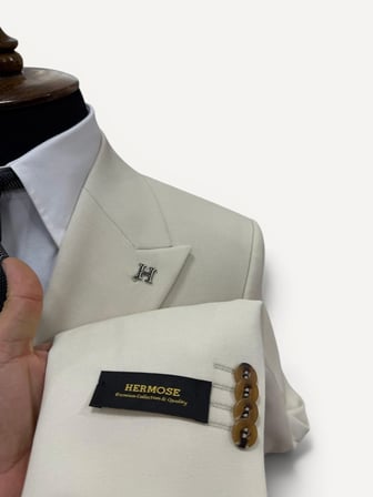 Signature | Açık Krem Kruvaze Takım Elbise