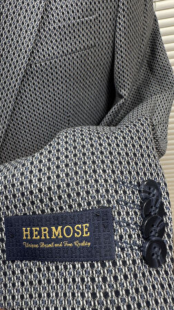 Modern Fit Dokulu Erkek Ceket 