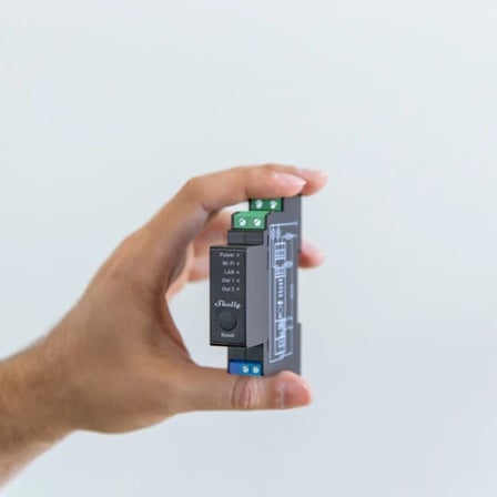 Shelly Pro 2PM LAN Wi-Fi Bluetooth 2 Kanallı Enerji Ölçümlü Akıllı Röle