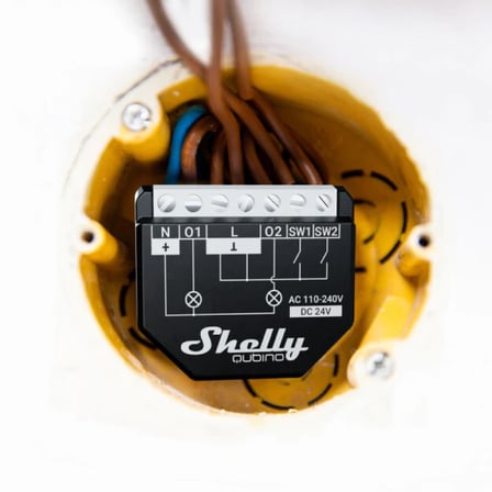 Shelly Wave 2PM Z-Wave 2 Kanallı Enerji Ölçümlü Akıllı Röle